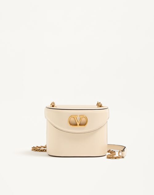 Valentino Garavani - Valentino Garavani Vain Vanity Bag In Shiny Calfskin - Butter - Woman - Shoulder Bags